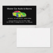 Coole Kfz-Audio und -Alarme Visitenkarte (Vorne/Hinten)