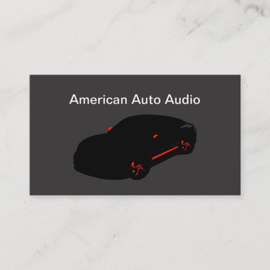 Coole Kfz-Audio und Tinting Visitenkarte (Vorderseite)