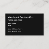 Coole Kfz-Dienstleistungen Visitenkarte (Rückseite)