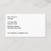 Coole Kfz-Reparatur Visitenkarte (Rückseite)