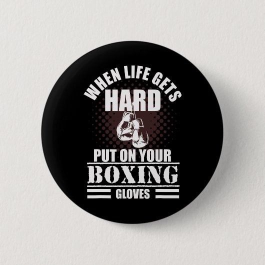 Coole Kickbox- und Box-Weisheit  Button (Vorderseite)