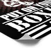 Coole Kickboxen und Boxen Sprüche Poster (Ecke)