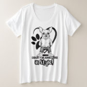 Coole Kicks, Cooler Junge: modischer Chihuahua Große Größe T-Shirt (Design vorne)