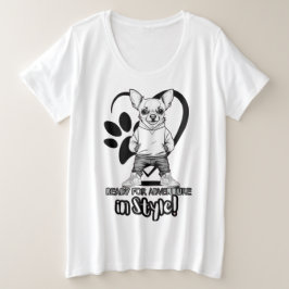 Coole Kicks, Cooler Junge: modischer Chihuahua Große Größe T-Shirt