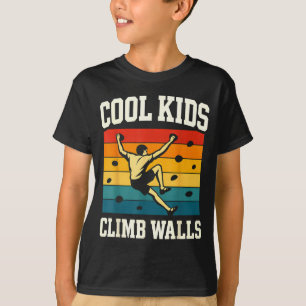 Coole Kids klettern an Wänden Extremesrt Boulder R T-Shirt