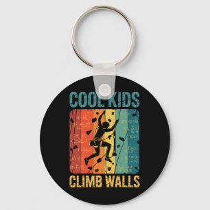 Coole Kids klettern an Wänden Rock Climbing Boulde Schlüsselanhänger