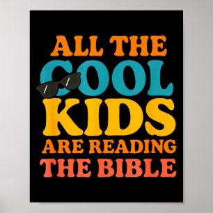Coole Kids lesen die Bibel Poster