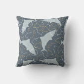 Coole Kids Space Shark Stars & Constellation Kissen (Rückseite)