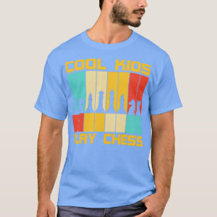 Coole Kids spielen Schachspielstücke Schachspieler T-Shirt