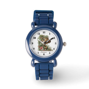 Coole Kids Unisex Löwe Name hinzufügen Armbanduhr