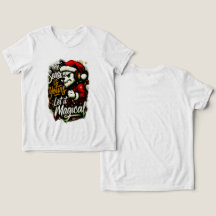 Coole Kids Weihnachten Edgy Santa Bear DJ T-Shirt