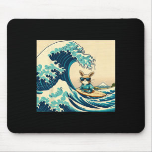 Coole Kimono-Surfing-Hasenkaninchen - Japan groß  Mousepad