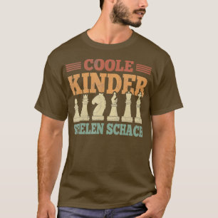 Coole Kinder39 spielen Schach für Anfänger T-Shirt