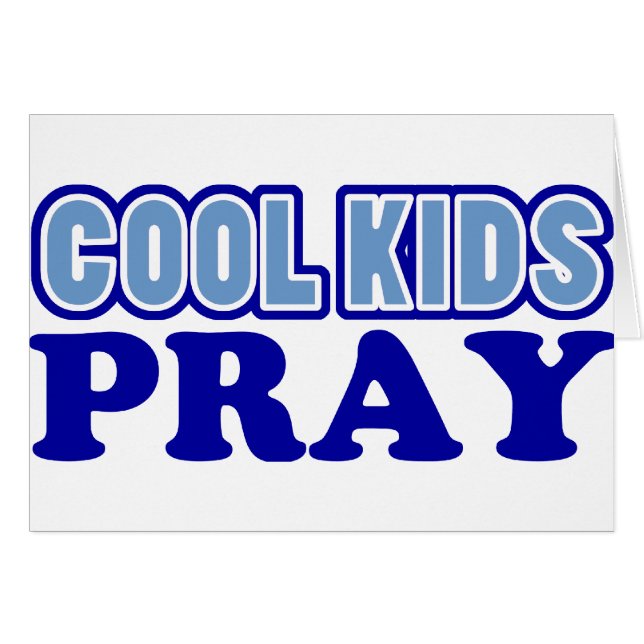 Coole Kinder beten (blau) (Vorderseite (Horizontal))