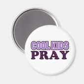 Coole Kinder beten Magnet (Vorderseite/Rückseite)