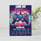 coole Kinder bis zum 5. Geburtstag Einladung (Stehend Vorderseite)