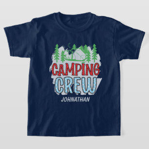 Coole Kinder Camping Crew hinzufügen Name unisex T-Shirt