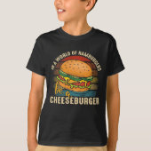 coole Kinder inspirieren Hamburger Wortart T-Shirt (Vorderseite)