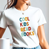 Coole Kinder lesen Bücher bunt Tri-Blend Shirt