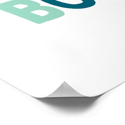 Coole Kinder Lesen Bücher farbiges Poster (Ecke)