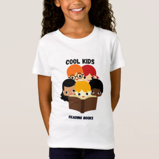 Coole Kinder lesen Bücher T-Shirt