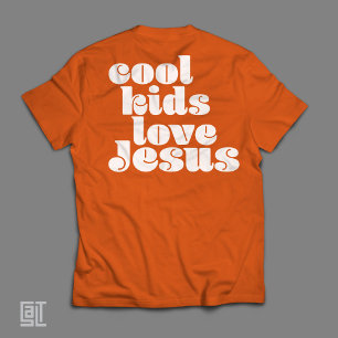 Coole Kinder lieben Jesus Retro-Christlich T-Shirt