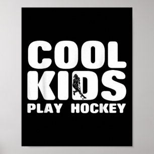 Coole Kinder spielen Feldhockey Mädchen  Poster