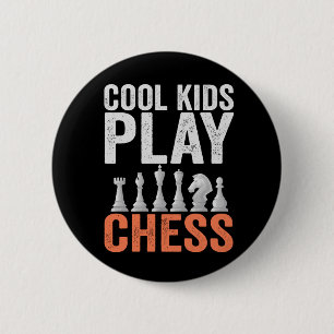 Coole Kinder spielen Schach Funny Schach Board Lie Button