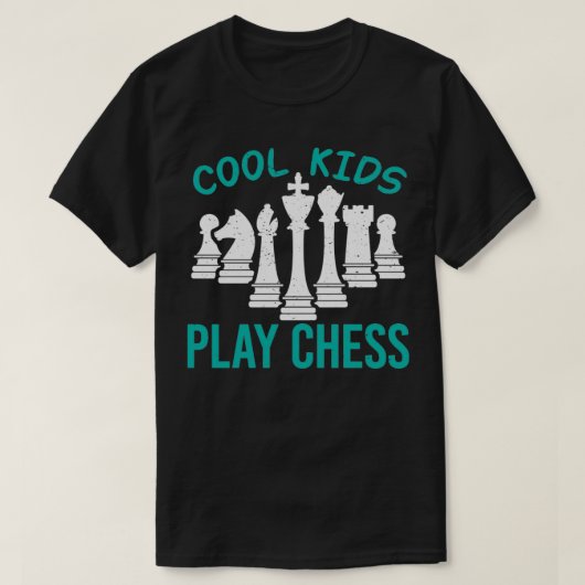 Coole Kinder spielen Schach I Funny Schach Player T-Shirt (Design vorne)