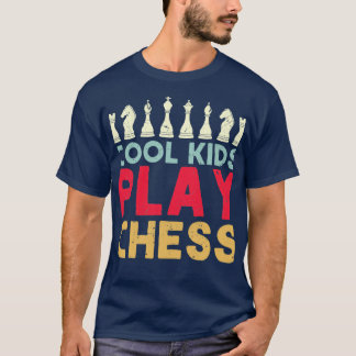 Coole Kinder spielen Schach-Schachspieler-Geschenk T-Shirt