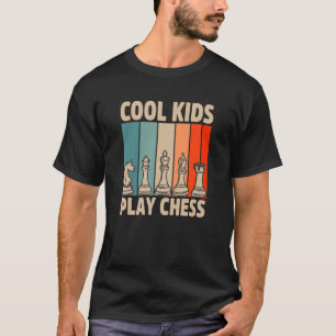 Coole Kinder spielen Schach Schachspieler Schachma T-Shirt