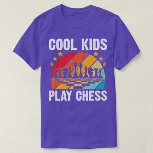 Coole Kinder spielen Schach T-Shirt (Design vorne)