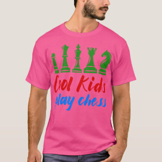 Coole Kinder spielen Schach T-Shirt