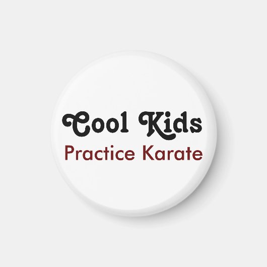 Coole Kinder üben Karate Magnet (Vorne)