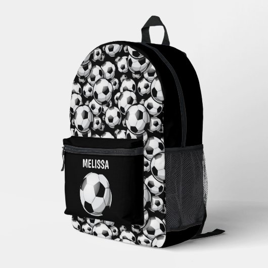Coole Kinder unisex Fußball sport Bedruckter Rucksack (Rückseitige Ecke Rechts)