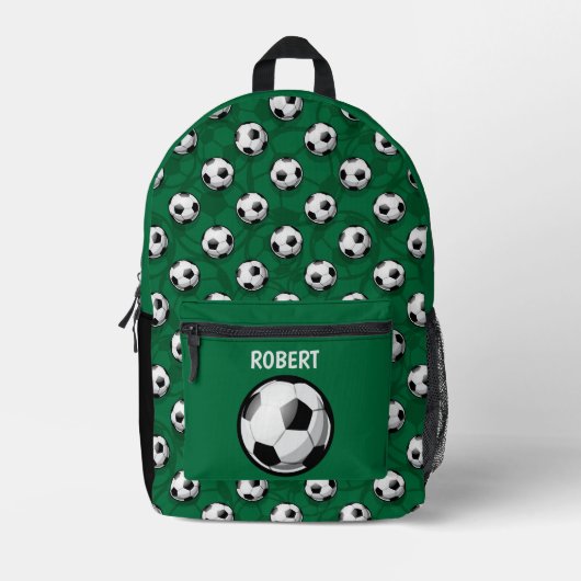 Coole Kinder unisex Fußball sport Bedruckter Rucksack (Vorderseite)