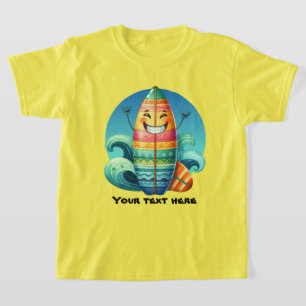 Coole Kinder unisex Surfbrett anpassbar T-Shirt