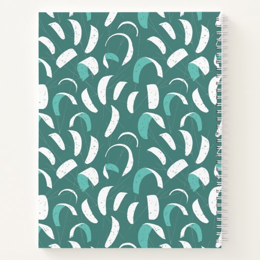 Coole Kitesurfing-Grafik Notizblock (Rückseite)