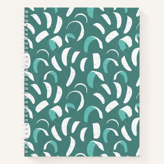 Coole Kitesurfing-Grafik Notizblock (Vorderseite)