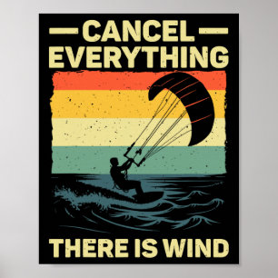 Coole Kitesurfing-Kunst für Männer Frauen Kite Sur Poster