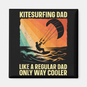 Coole Kitesurfing-Kunst für Väter Männer Kiteboard Magnet