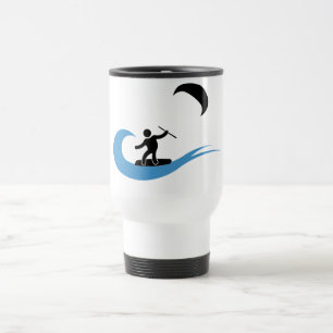Coole kitesurfing Tasse mit kitesurf Ikone