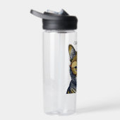 Coole Kitty Cat mit Brille Personalisiert Trinkflasche (Rechts)