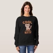 Coole Kitty Sweatshirt (Vorne ganz)