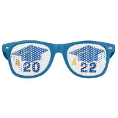 Coole Klasse 2022 Senior Blue Graduation Party Partybrille (Vorderseite)