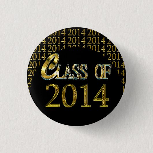 Coole Klasse von Gold 2014 u. von schwarzen Button (Vorderseite)