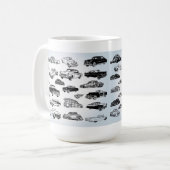 Coole klassische Auto-Tasse Kaffeetasse (Vorderseite Links)