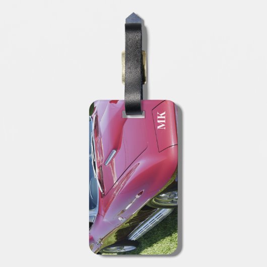 Coole klassische das Auto-Reise der Männer Gepäckanhänger (Rückseite vertikal)