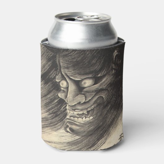 Coole klassische Vintage japanische Dämon-Tinte Ta Dosenkühler (Kanne Vorderseite)