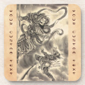 Coole klassische Vintage japanische Getränkeuntersetzer (Vorderseite)